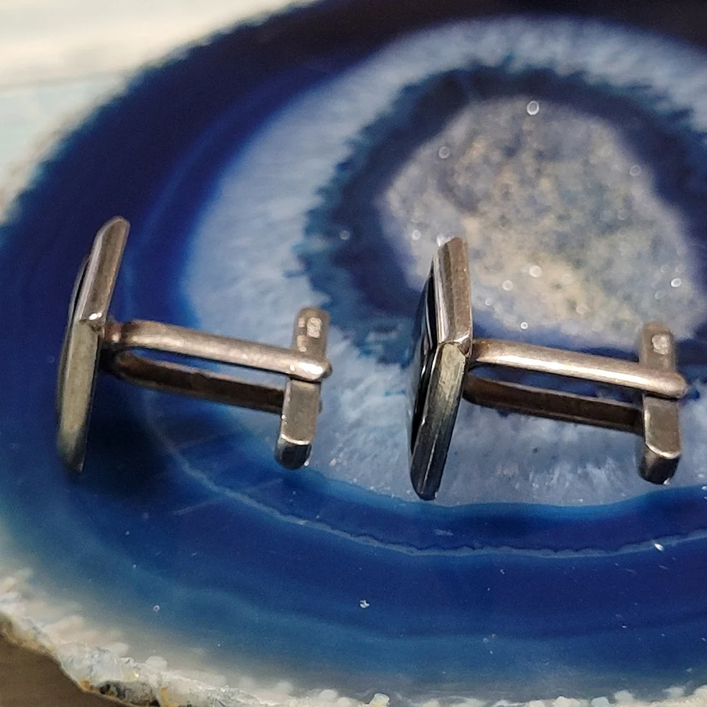 925 Square Cufflinks.